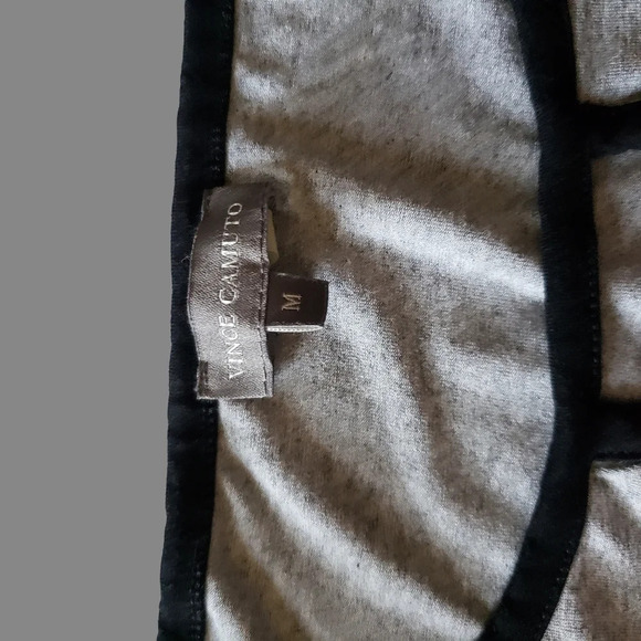 -Vince Camuto women long sleeve size M heather& blk - Picture 7 of 8